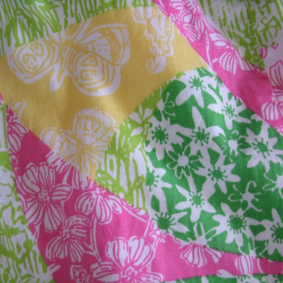 Lilly Pulitzer Dress Wing Ding Patch Franco Strapless Size 0 - Picture 8 of 8